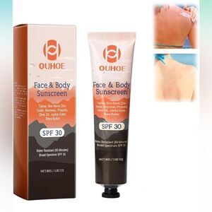 NWT Ouhoe Sunscreen for Face & Body SPF 30, Moisturizing Non-Greasy 2.82 oz